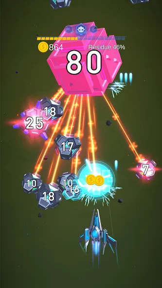 Dust Settle 3D - Galaxy Attack (Даст Сеттл 3Д)  [МОД Mega Pack] Screenshot 3