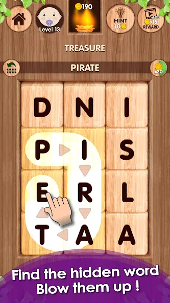 Falling Word Games - Addictive (Фоллинг Уорд Геймс)  [МОД Бесконечные монеты] Screenshot 1