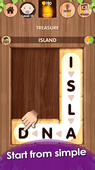 Falling Word Games - Addictive (Фоллинг Уорд Геймс)  [МОД Бесконечные монеты] Screenshot 3