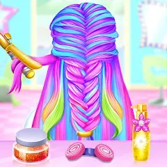 Скачать взлом Braided Hair Salon Girls Games  [МОД Много денег] - последняя версия apk на Андроид