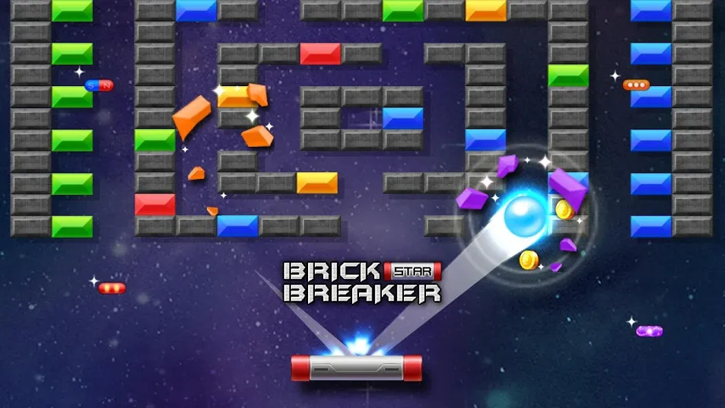 Brick Breaker Star: Space King  [МОД Unlocked] Screenshot 3