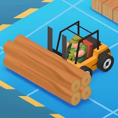 Скачать взломанную Idle Lumber - Bedrijfs Magnate (Айдл Ламбер)  [МОД Mega Pack] - последняя версия apk на Андроид