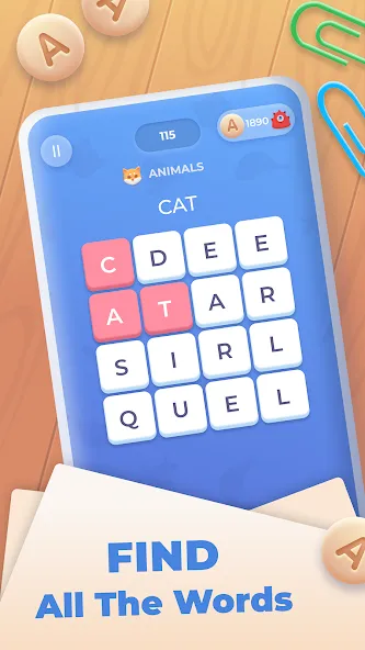 Word Wheel - Word Search  [МОД Mega Pack] Screenshot 2