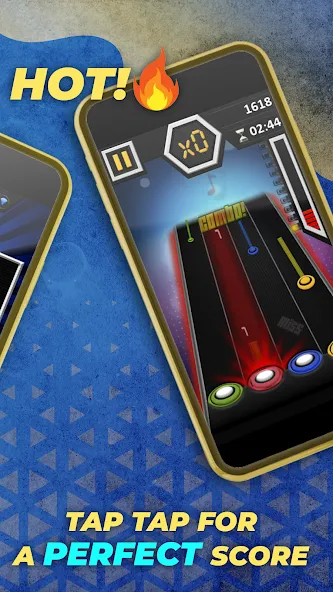 Guitar Hero Mobile: Music Game (Гитар Хиро Мобайл)  [МОД Mega Pack] Screenshot 3