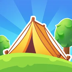 Скачать взломанную Campsite Craze: Puzzle Merge (Кемпинговая Лихорадка)  [МОД Много монет] - стабильная версия apk на Андроид