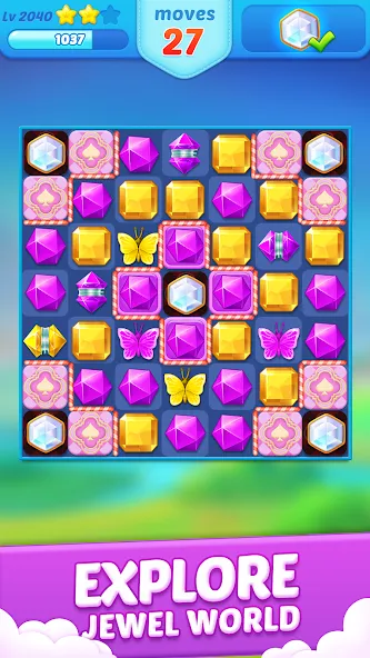 Jewel Crush™ - Match 3 Legend  [МОД Меню] Screenshot 4