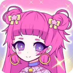 Взломанная Mimistar dress up chibi doll (Министар)  [МОД Все открыто] - стабильная версия apk на Андроид