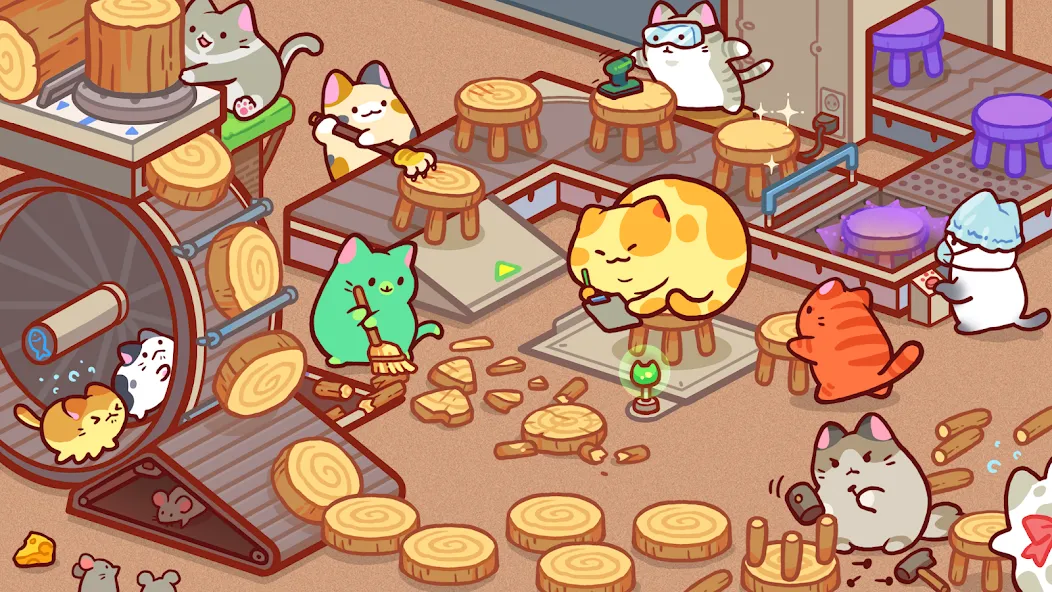 Kitty Cat Tycoon (Китти Кэт Тайкун)  [МОД Unlimited Money] Screenshot 1