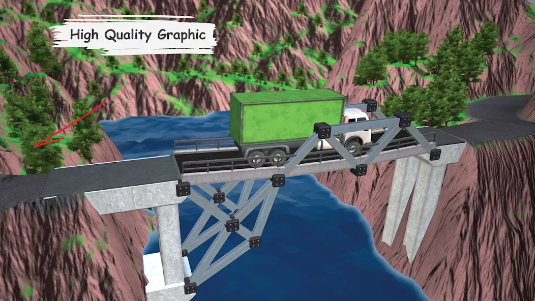 Bridgezz: Bridge Construction (Бриджзз)  [МОД Menu] Screenshot 1