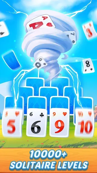 Solitaire Farm Adventure (Солитер)  [МОД Бесконечные деньги] Screenshot 2