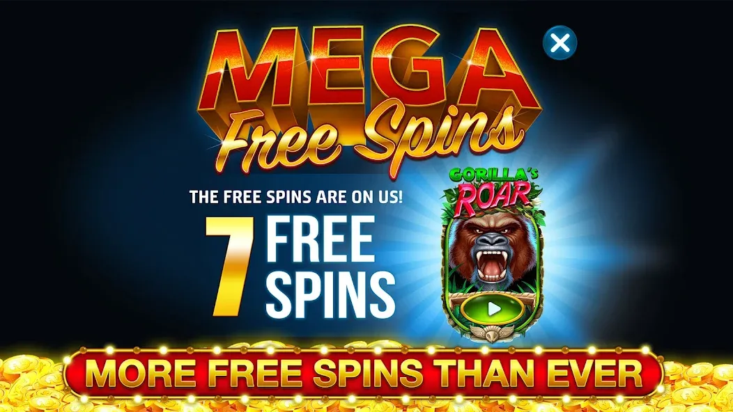 Ape Slots: Vegas Casino Deluxe  [МОД Mega Pack] Screenshot 3