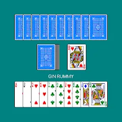 Взломанная Gin Rummy (Джин Рамми)  [МОД Бесконечные монеты] - полная версия apk на Андроид