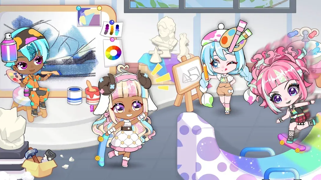 Chibi Doll: My School (Чиби Долл)  [МОД Много денег] Screenshot 5