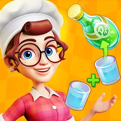 Скачать взлом Merge Cooking:Theme Restaurant  [МОД Unlimited Money] - стабильная версия apk на Андроид