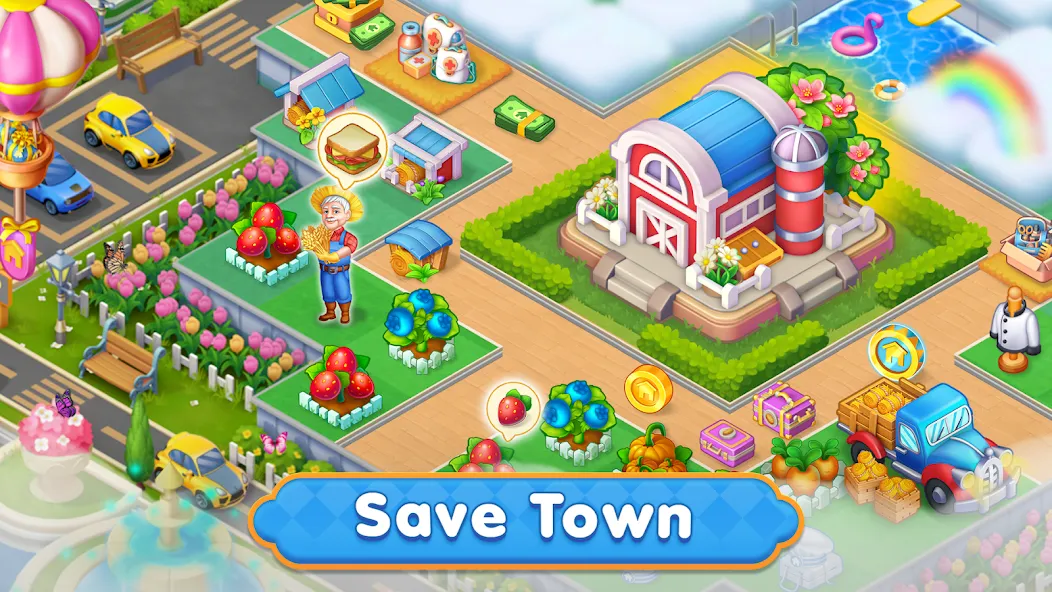 Merge HomeTown: Merge Games  [МОД Mega Pack] Screenshot 4