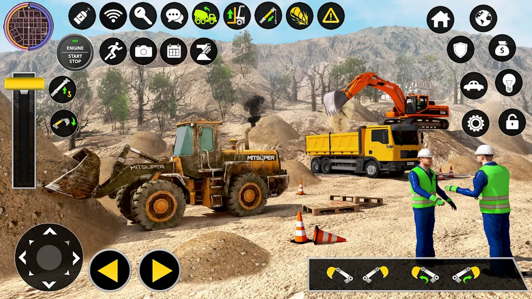 Construction Excavator Game 3D  [МОД Все открыто] Screenshot 5