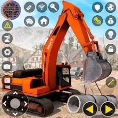 Взлом Construction Excavator Game 3D  [МОД Все открыто] - полная версия apk на Андроид