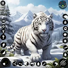 Взломанная Arctic White Tiger Family Sim  [МОД Меню] - последняя версия apk на Андроид