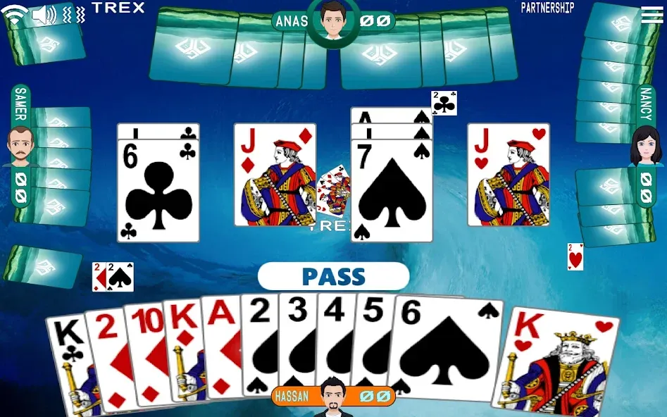 Golden Card Games Tarneeb Trix (Голден Кард Геймс Тарниб Трикс)  [МОД Unlocked] Screenshot 2