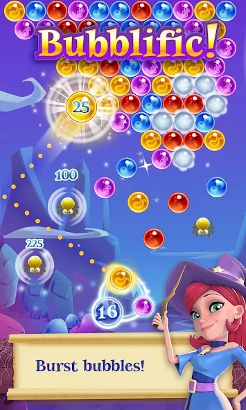 Bubble Witch 2 Saga (Бабл Витч 2 Сага)  [МОД Бесконечные деньги] Screenshot 1