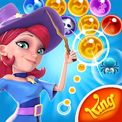 Скачать взломанную Bubble Witch 2 Saga (Бабл Витч 2 Сага)  [МОД Бесконечные деньги] - стабильная версия apk на Андроид