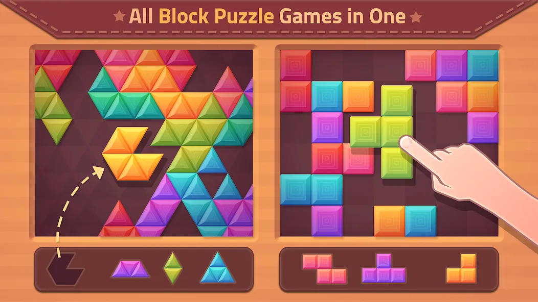 Triangles & Blocks (Полиблок)  [МОД Unlocked] Screenshot 1