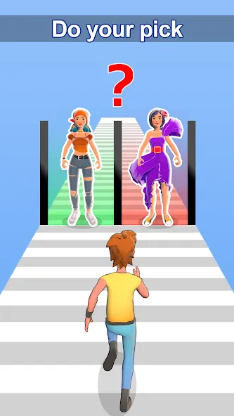 Girl Run 3D - Fun Running Game (девушка бежит)  [МОД Unlocked] Screenshot 3