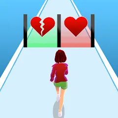 Взлом Girl Run 3D - Fun Running Game (девушка бежит)  [МОД Unlocked] - полная версия apk на Андроид