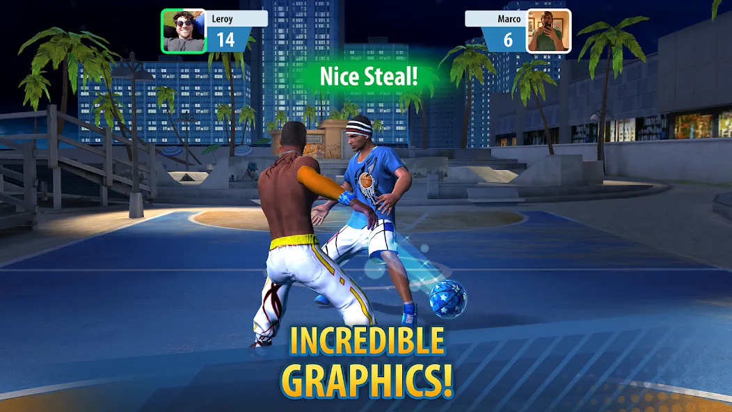 Basketball Stars: Multiplayer (Баскетбол Старс)  [МОД Меню] Screenshot 4