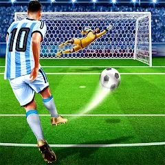 Скачать взломанную Football Strike: Online Soccer (Футбольный забастовка)  [МОД Много монет] - стабильная версия apk на Андроид