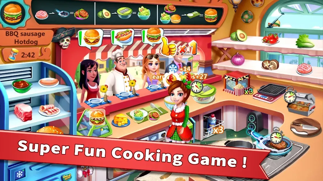 Rising Super Chef - Cook Fast (Райзинг Супер Шеф)  [МОД Меню] Screenshot 1