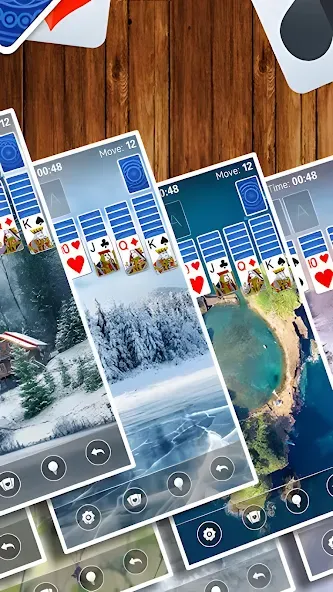 Solitaire Card Game (Солитер карточная игра)  [МОД Много монет] Screenshot 4