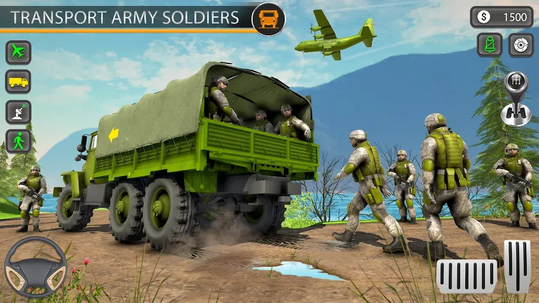 Army Transport Military Games  [МОД Много денег] Screenshot 2