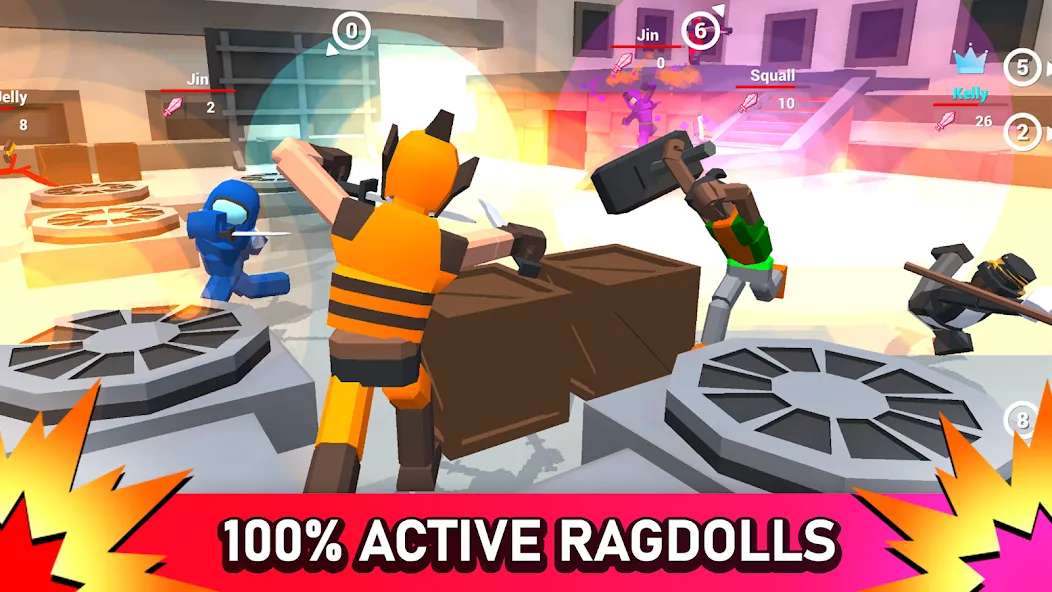 Smashgrounds.io: Ragdoll Arena  [МОД Все открыто] Screenshot 1