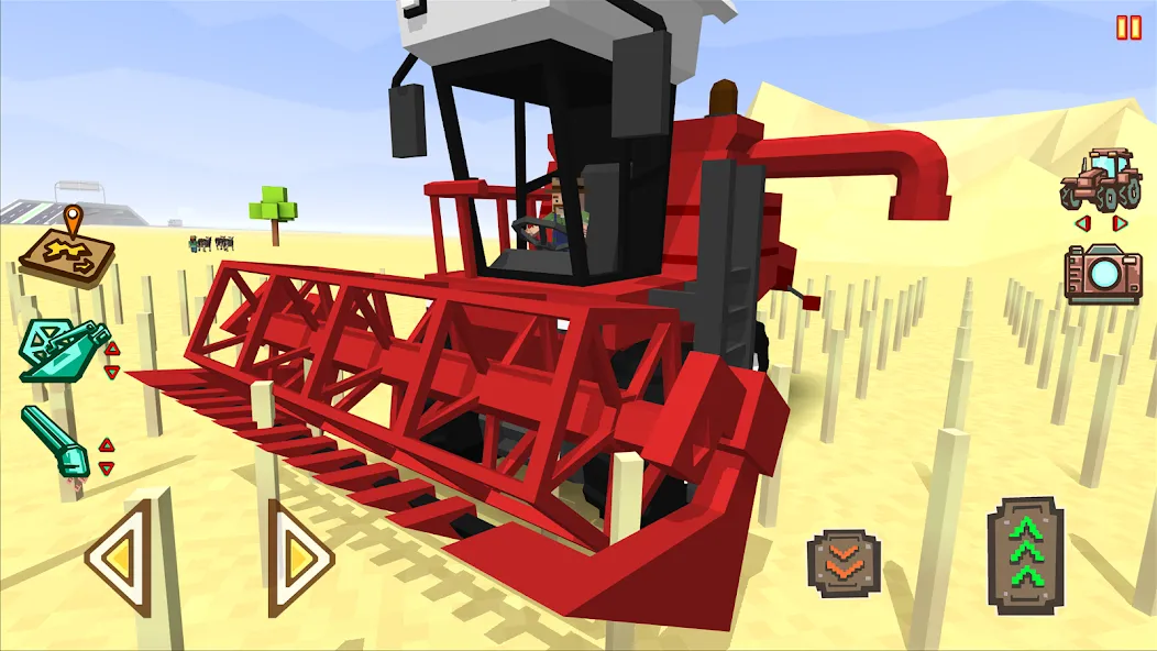 Blocky Farm Racing & Simulator  [МОД Меню] Screenshot 1