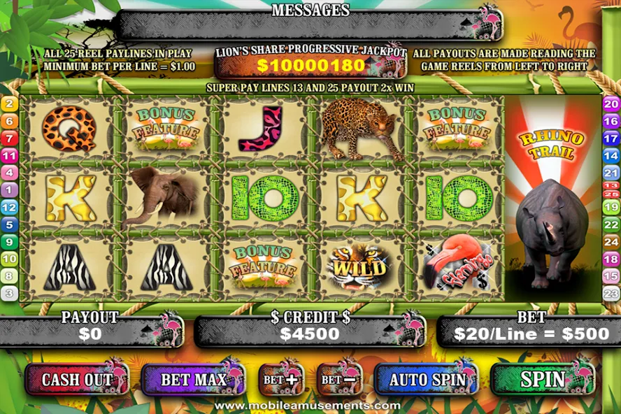 Flamingo Safari Slots (Фламинго Сафари Слоты)  [МОД Много монет] Screenshot 1