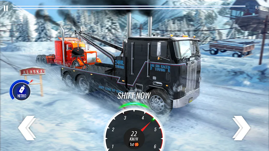 Big Rig Racing: Drag racing (Биг Риг Рейсинг)  [МОД Unlocked] Screenshot 2