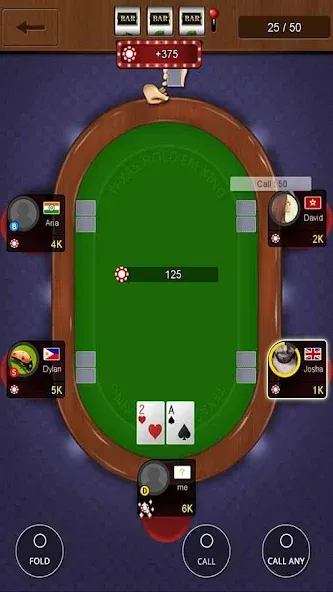 Texas holdem poker king  [МОД Unlocked] Screenshot 4