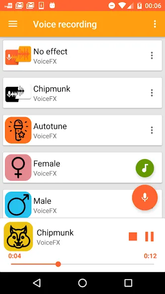 VoiceFX - Voice Changer with v  [МОД Menu] Screenshot 1