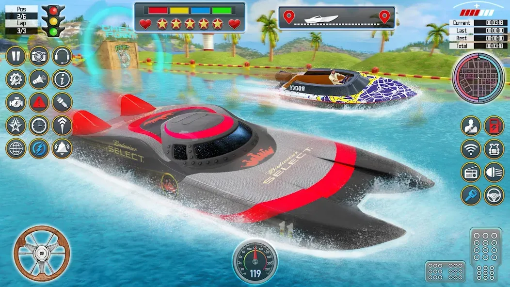 Speed Boat Racing: Boat games  [МОД Меню] Screenshot 3