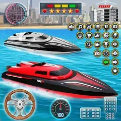 Взлом Speed Boat Racing: Boat games  [МОД Меню] - последняя версия apk на Андроид