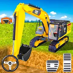 Скачать взломанную Heavy Construction Simulator  [МОД Menu] - стабильная версия apk на Андроид