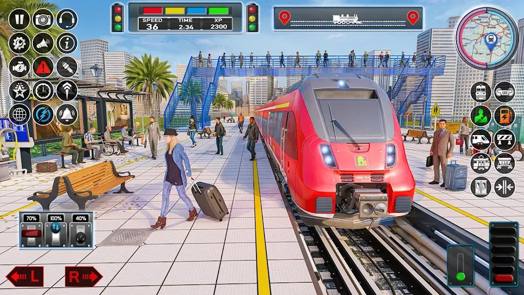 City Train Game 3d Train games  [МОД Unlocked] Screenshot 5