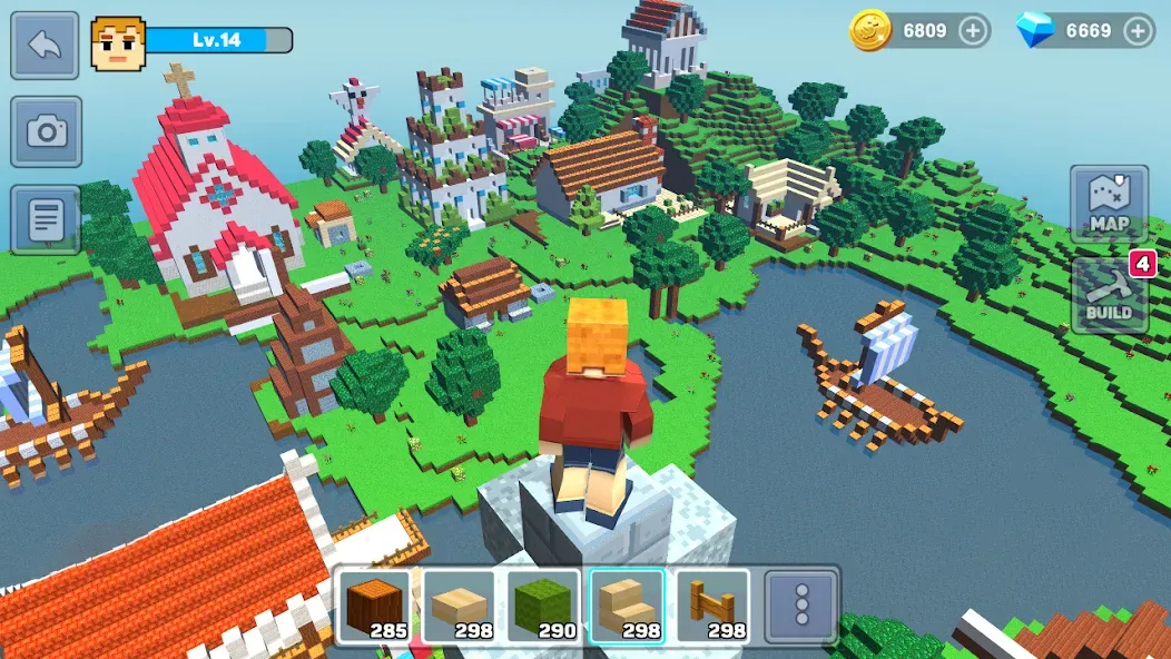 MiniCraft: Blocky Craft 2024 (МиниКрафт)  [МОД Mega Pack] Screenshot 1