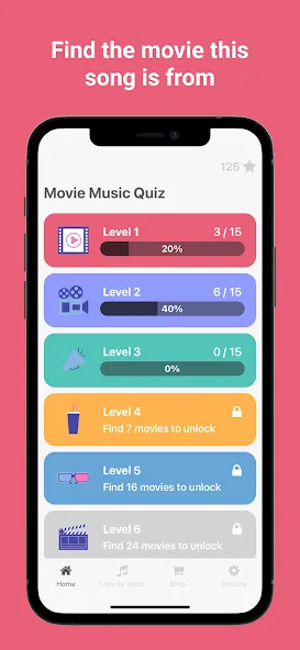 Movie Music Quiz - Blindtest (Муви Мьюзик Квиз)  [МОД Unlocked] Screenshot 1