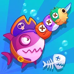 Скачать взломанную Sword Shark.io - Hungry Shark  [МОД Много монет] - стабильная версия apk на Андроид