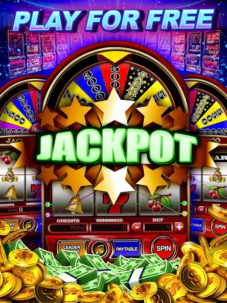 Money Wheel Slot Machine Game (Мани Вил Слот Машине Гейм)  [МОД Unlocked] Screenshot 4