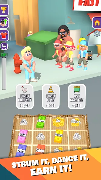 Street Life: Merge Tap Clicker (Беггинг Лайф)  [МОД Unlimited Money] Screenshot 4