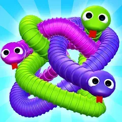 Взлом Tangled Snakes Puzzle Game (Танглед Снейк 3Д)  [МОД Много монет] - последняя версия apk на Андроид