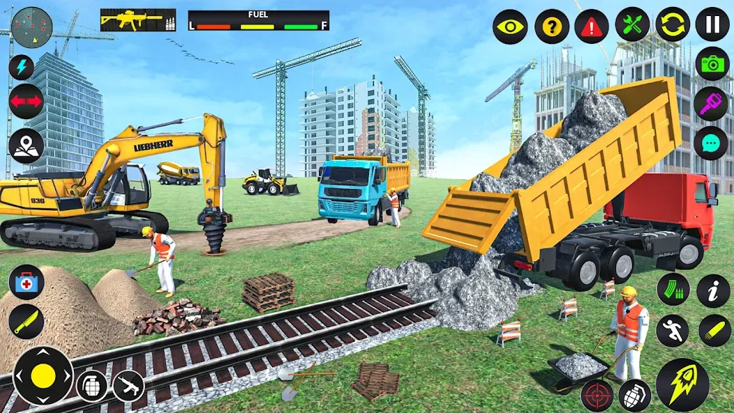 Excavator Simulator Crane Game (Экскаватор Симулятор Кран Игра)  [МОД Menu] Screenshot 1